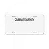 celebrate diversity License Plate