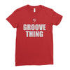 bass it's a groove thing Ladies Fitted T-Shirt