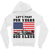 Lets Pray For Vegas, God Bless Zipper Hoodie