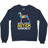 boxers support autism awareness Crewneck Sweatshirt