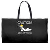 caution men at work Weekender Totes