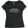 greeting from astroworld wish you were here white Women's Triblend Scoop T-shirt