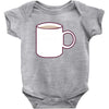glass and coffee Baby Bodysuit