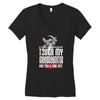 Life After Death Touch My Granddaughter And Find Out Women's V-Neck T-Shirt