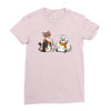 the owl and the weasel Ladies Fitted T-Shirt