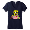 zombie spongebob Women's V-Neck T-Shirt