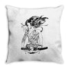 tattoo girl Throw Pillow