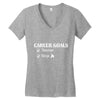 teacher career goals Women's V-Neck T-Shirt