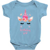 birthday unicorn family series birthday girl Baby Bodysuit