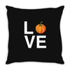 love pumpkin Throw Pillow