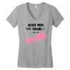 never mind the bulldogs Women's V-Neck T-Shirt