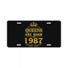 queens are born in 1987 License Plate