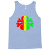 rasta skull and crossbones Tank Top