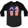 paire de tongues am&eacute;ricaine 3/4 Sleeve Shirt