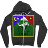 Bicycle Day T-shirt - 1943 Vintage (Albert Hofmann LSD) Zipper Hoodie