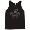 turbo skull and crossbones Tank Top