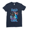 dad of the birthday girl Ladies Fitted T-Shirt