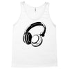 headphones black humor Tank Top