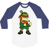 happy saint patrick day simpson 2 3/4 Sleeve Shirt