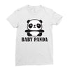 Baby Panda Ladies Fitted T-Shirt