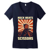rock beat scissors Women's V-Neck T-Shirt