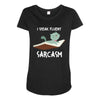 i speak fluent sarcazm Maternity Scoop Neck T-shirt