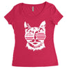 cat usa Women's Triblend Scoop T-shirt