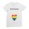 Worth The Wait Rainbow Ladies Fitted T-Shirt