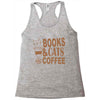 books and cats and coffee Racerback Tank