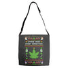 smoke weed every christmas Adjustable Strap Totes