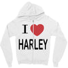 i love harley Zipper Hoodie
