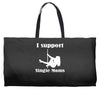 i support single moms stripper pole dancer funny saying Weekender Totes