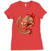 oh no not again Ladies Fitted T-Shirt