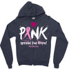 pink spread the hope Zipper Hoodie