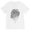 skull triangle V-Neck Tee
