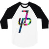 jake paul colorful 3/4 Sleeve Shirt
