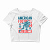 american football Crop Top
