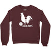cock rides funny Crewneck Sweatshirt