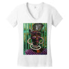 african Women's V-Neck T-Shirt