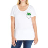 Mooncake Pocket Ladies Curvy T-Shirt