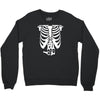 beer belly xray skeleton funny Crewneck Sweatshirt