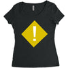 warning Women's Triblend Scoop T-shirt