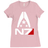 mass effect  alliance n7 logo Ladies Fitted T-Shirt