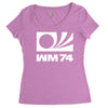 wm 74 germany world cup 1974 retro football Women's Triblend Scoop T-shirt
