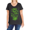 snake crest Ladies Curvy T-Shirt