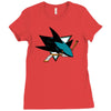 jose sharks youth Ladies Fitted T-Shirt