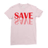 save red Ladies Fitted T-Shirt
