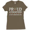 proud autism boyfriend Ladies Fitted T-Shirt