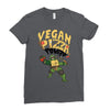 vegan pizza power Ladies Fitted T-Shirt