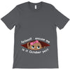 October Peeking Out Baby Girl T-Shirt